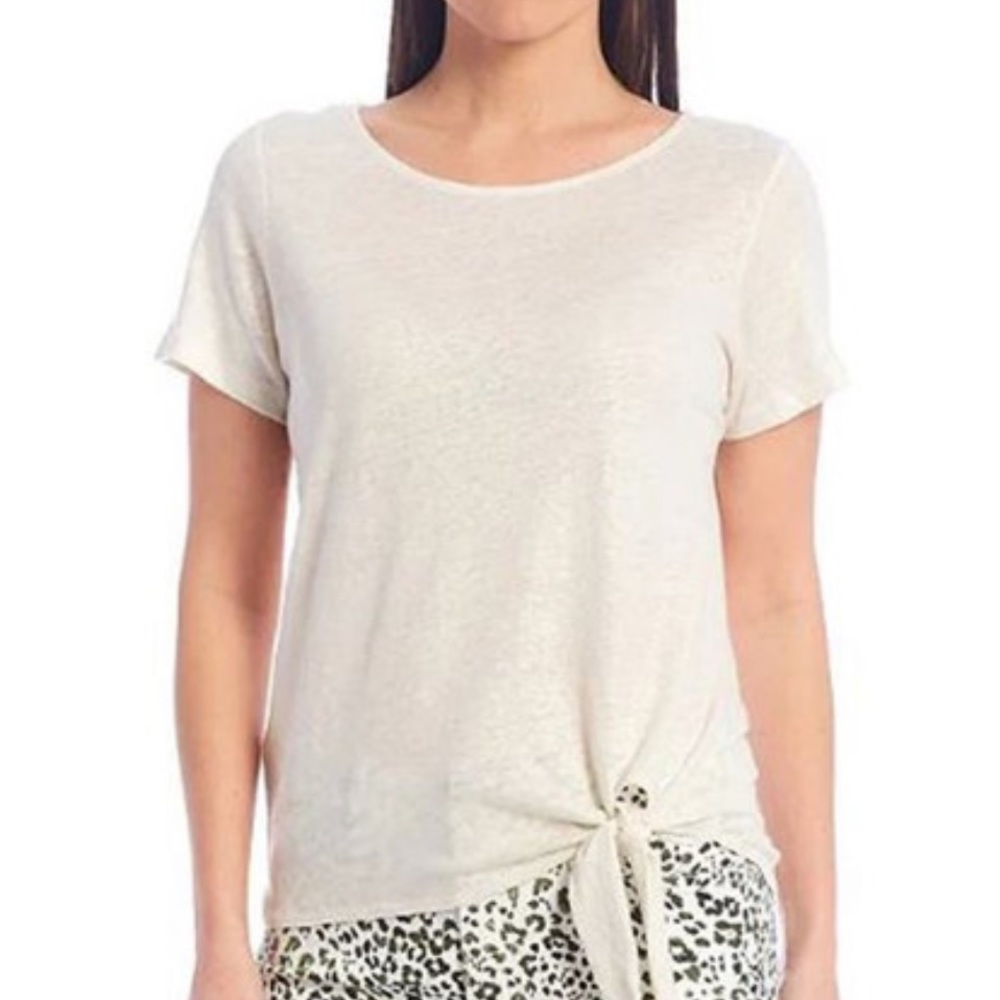 Tommy Bahama Linnea Foil Tie LINEN Top Coconut Large